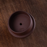 Tian Di Fang Yuan 天地方圆 - Teiera Yixing decorata in argilla viola Zini