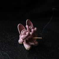 Pink Smiling Wamao 瓦猫 - Incense holder