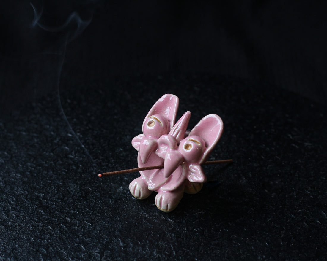mini Wamao Rosa floreale - Porta Incenso