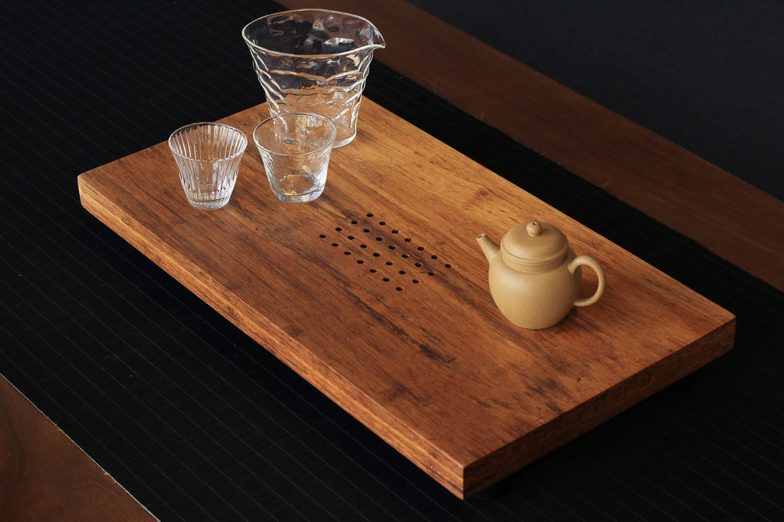 Vassoio da Gongfucha in legno di bambù